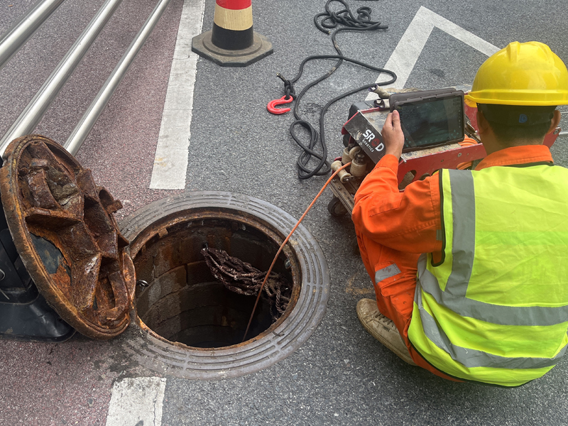 红山公园市政管道内窥检测