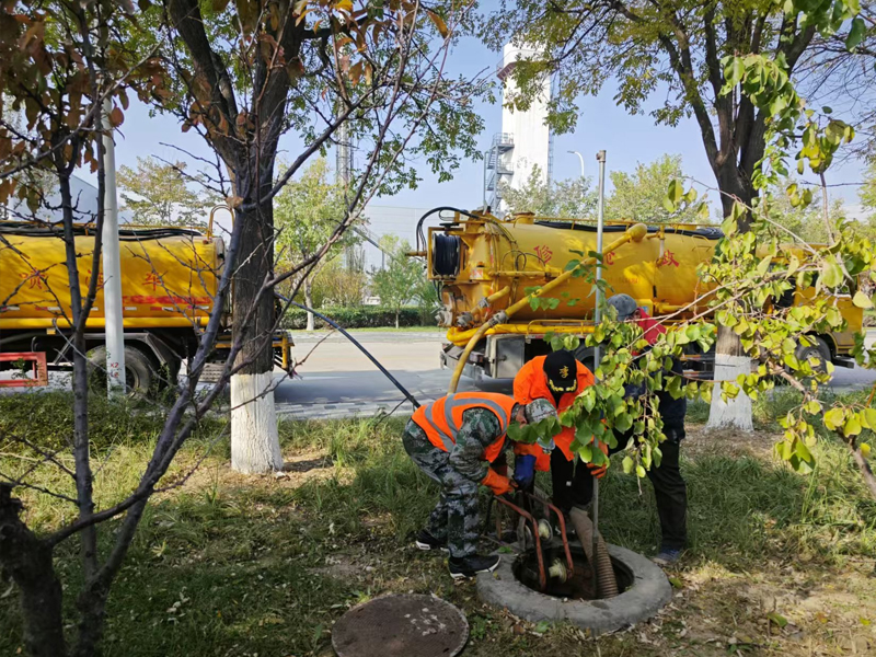 红山公园厂区管道清洗